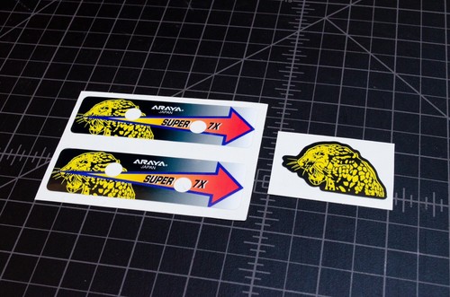 Araya super hoop decals - 7x,