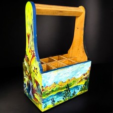 Porte bouteille 8 cases bois