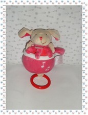 = - Doudou Chien Boule Fuchsia Boite à Musique Cueillette Doudou et Compagnie
