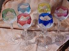 6 anciens VERRES à vin du