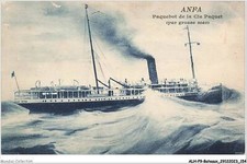 ALHP9-0563-BATEAUX - ANFA - PAQUEBOT DE LA CIE PAQUET - PAR GROSSE MER