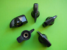5 PCS BIG BLACK CHICKENHEAD VINTAGE TUBE AMP KNOB 6.3 WITH SCREW