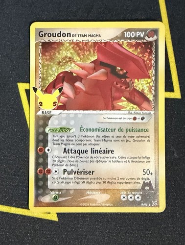 Carte pokémon groudon - carte, de