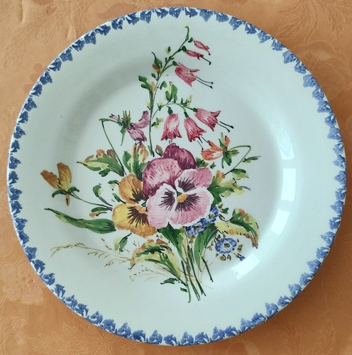 Assiette vintage faïence - assiette,