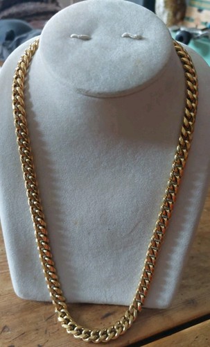 Collier doré grosse maille - collier,