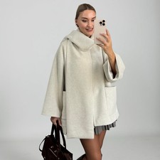 Manteau oversize beige clair