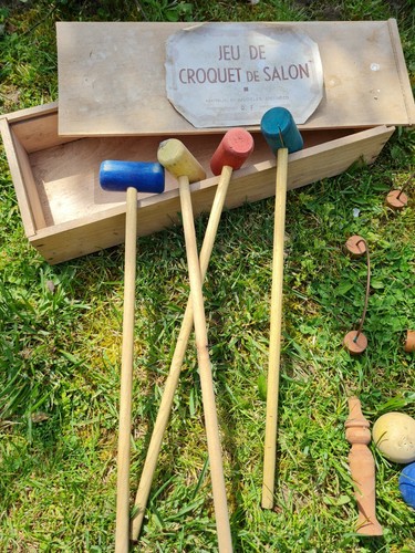 Ancienne boite croquet de - a,