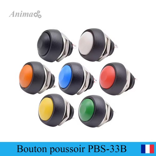 Bouton poussoir 12mm - poussoir, de