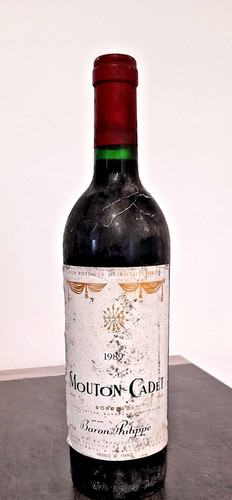 Bordeaux mouton cadet 1989 - "mouton-cadet, "