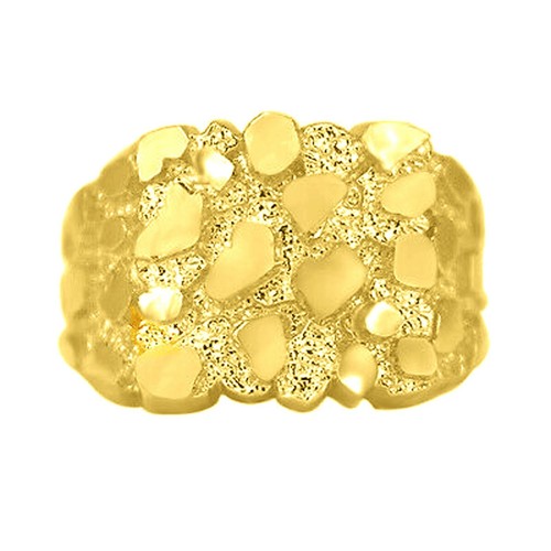 Hommes pépite carré bague - pépite,