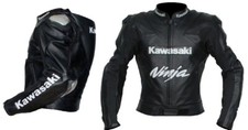 KAWASAKI NINJA Courses Veste Motard en Cuir Hommes Veste en Cuir de Moto 48,52