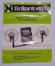              *** NOTICE D'EMPLOI POUR VISIONNEUSE SUPER 8MM BRILLANT 107  ***