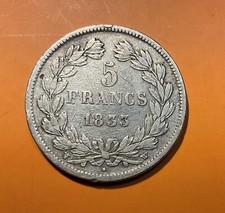 5 Francs 1833 W Lille TB Louis