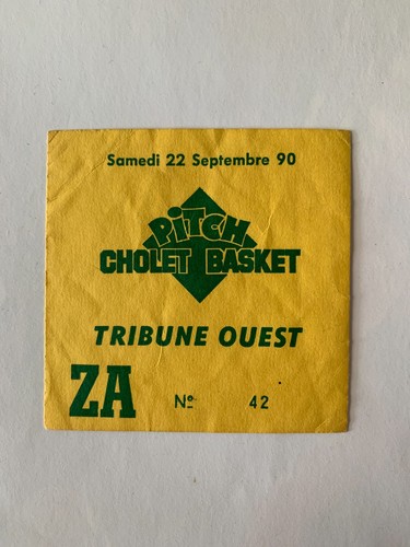 Ticket match basket cholet - -,