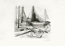 CLAUDE PIECHAUD - MOUILLAGE 1980 - gravure signée