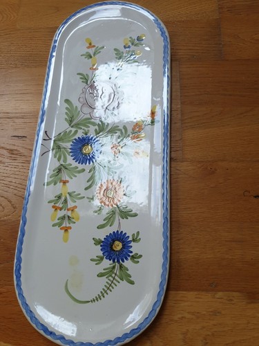 Ancien plat poisson - ancien, à