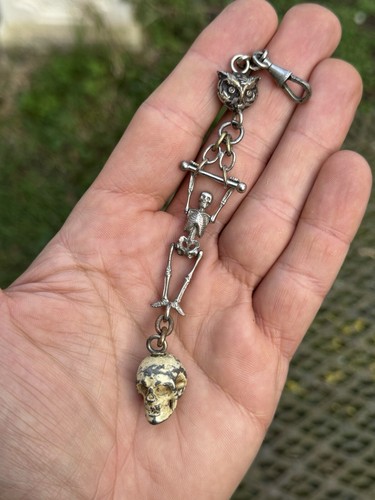 Ancien memento mori hibou - ancien,