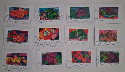 Timbres oblitérés série