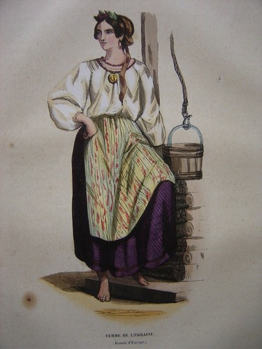 Belle gravure femme ukraine - belle,