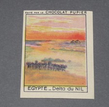CHROMO CHOCOLAT PUPIER AFRIQUE 1950 N°250 DELTA DU NIL EGYPTE EGYPT