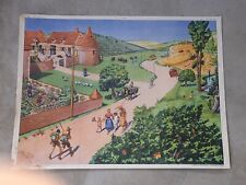 Affiche SCOLAIRE Rossignol Tableaux de Géographie CE 7/8 L ÉTÉ- LE BEAU TEMPS