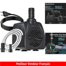 Pompe pour Aquarium et Fontaine 10W 600L/h - Protection Contre la Surchauffe