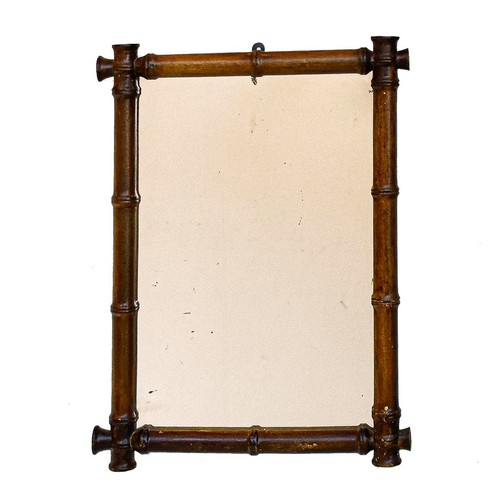 Miroir glace cadre bois