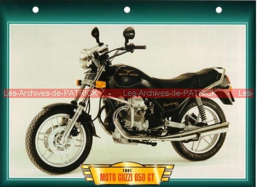 Moto guzzi 650 1991 fiche - moto, gt