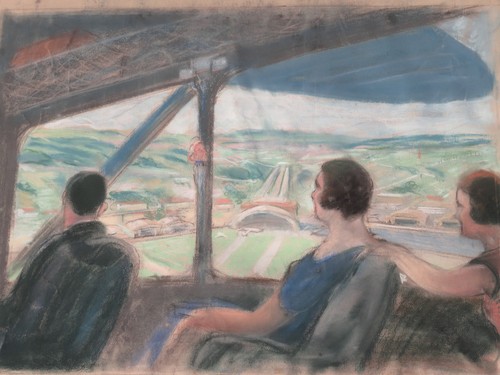 Grand dessin pastel - grand,