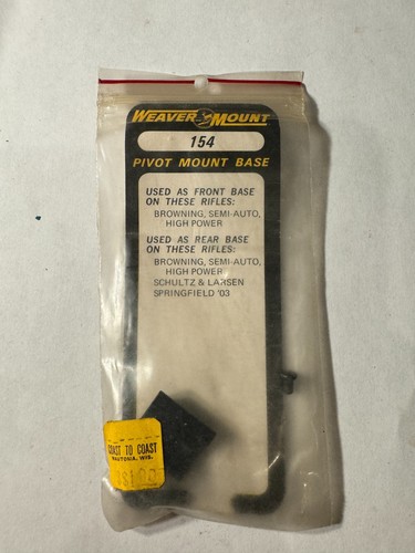 Weaver pivot mount - pivot, #154