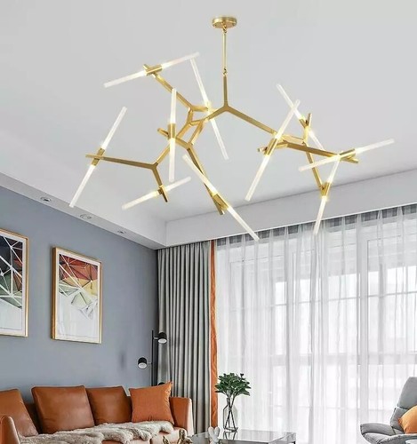 Lights gold chandelier - gold,