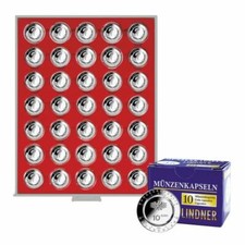 Lindner 2225-10EK Box monnaie STANDARD pour 35 pièces de collection allemandes e