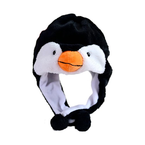 Casquette peluche pingouin - casquette, en