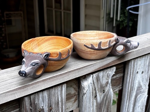 Hand carved scandinavian kuksa - carved,