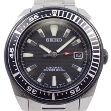 Seiko Noir Samurai 200M Diver Automatic Homme 7S35-00B0 Fonctionne