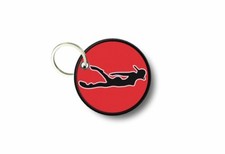 Porte cle cles clef brode