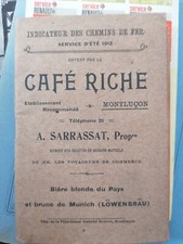 SNCF. Indicateur Des CdF Et