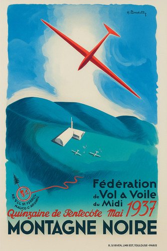 Affiche poster vol voile - a,