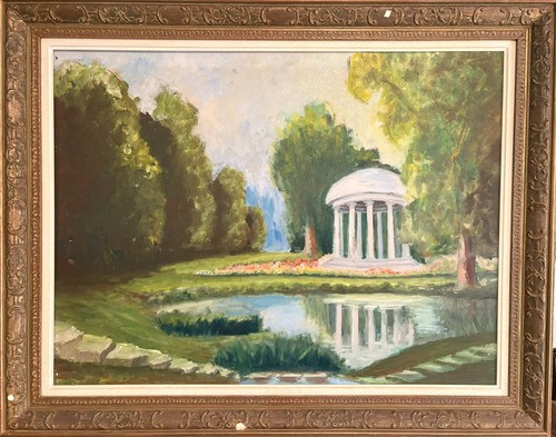 Ancien peinture huile panneau - peinture,