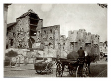 Belgique, Gand, restauration, château des comtes de Flandre Vintage silver print