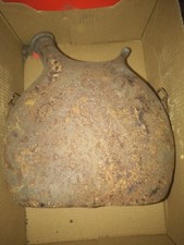 Ancien Bidon Plat en Métal