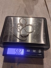 #15 Bracelet Gourmette Argent Massif 925 - Bijoux Vintage Femme 19 Cm