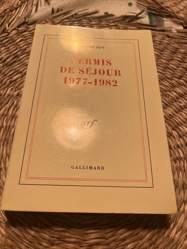 Permis sejour 1977 1982 - de, 1977-1982