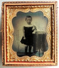AMBROTYPE 1/6 PHOTO petite fille enfant robe manche courte 1/2 boîte p176