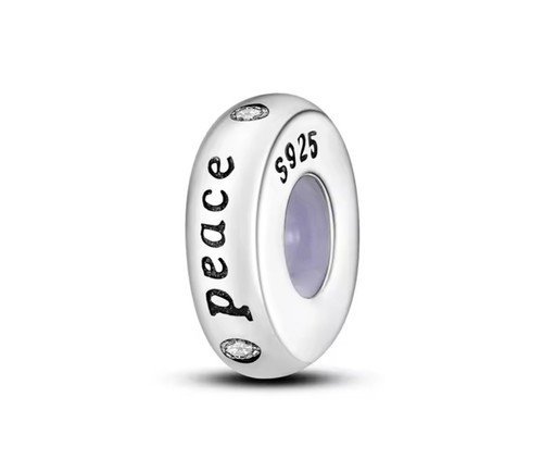 Perle pendentif charme rond - perle,