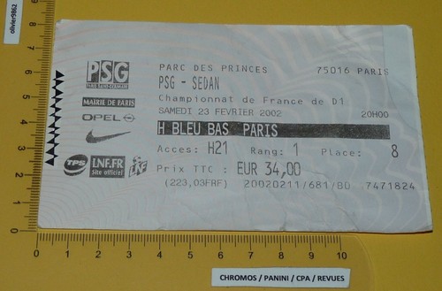 Football billet 2002 - football,