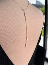 Collier dos perles cristal