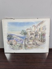 Paysage de Provence - Aquarelle 