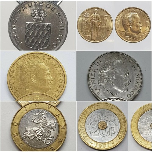 Monaco rainier francs - rainier, 3