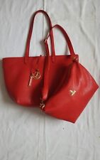 Jean-Louis Scherrer sac cabas rouge + sac assorti même couleur